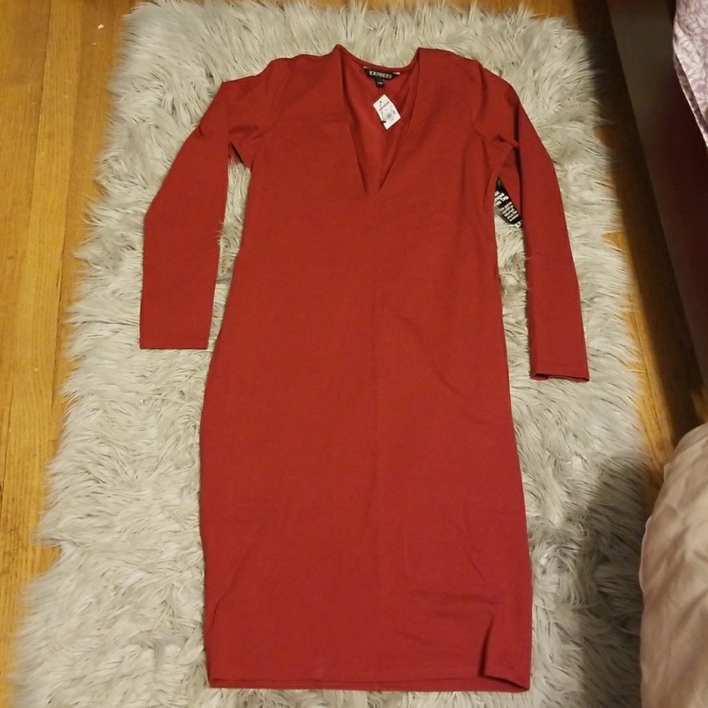 New express long sleeve dress